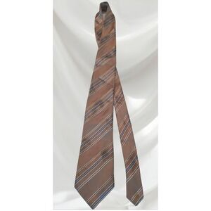Mario Ferrari Tie Orange Geometric Design